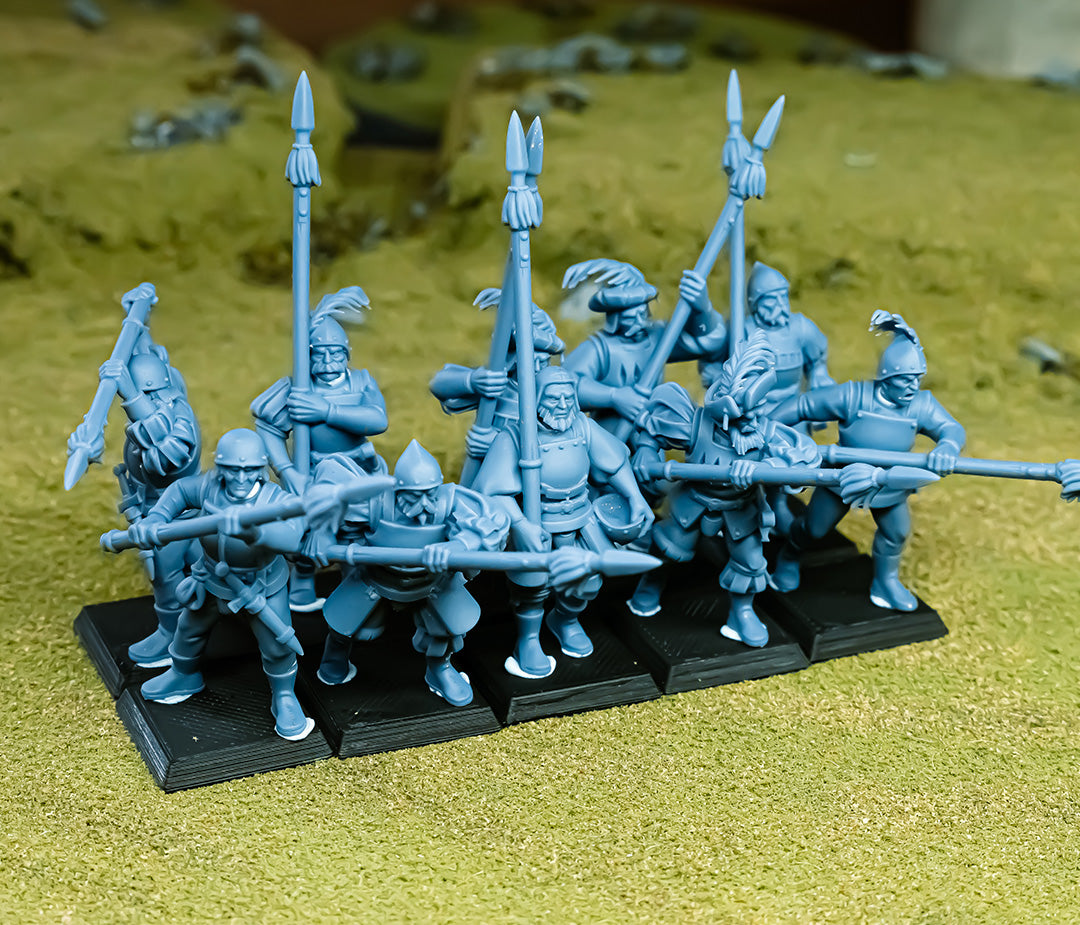 Sunland troops with spears